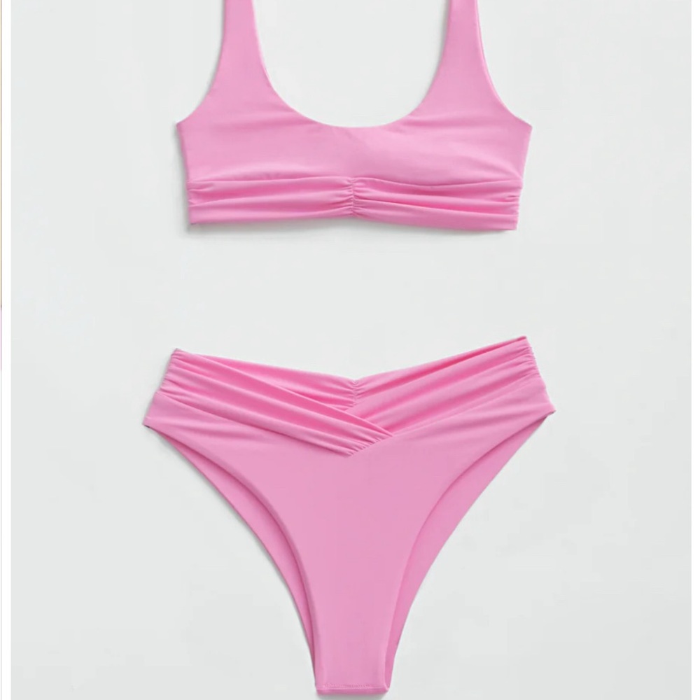 Riot Swim Pico Bikini in Bubblegum Pink